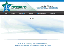 Tablet Screenshot of integrityambulance.com